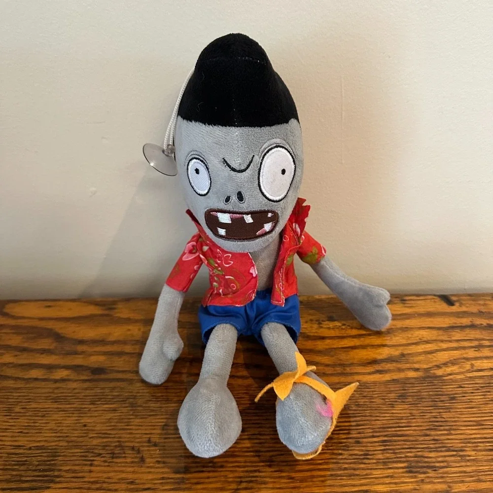 Plants Vs Zombies Tourist Man Suction Cup Plush Stuffed Animal Doll‎ Soft Toy